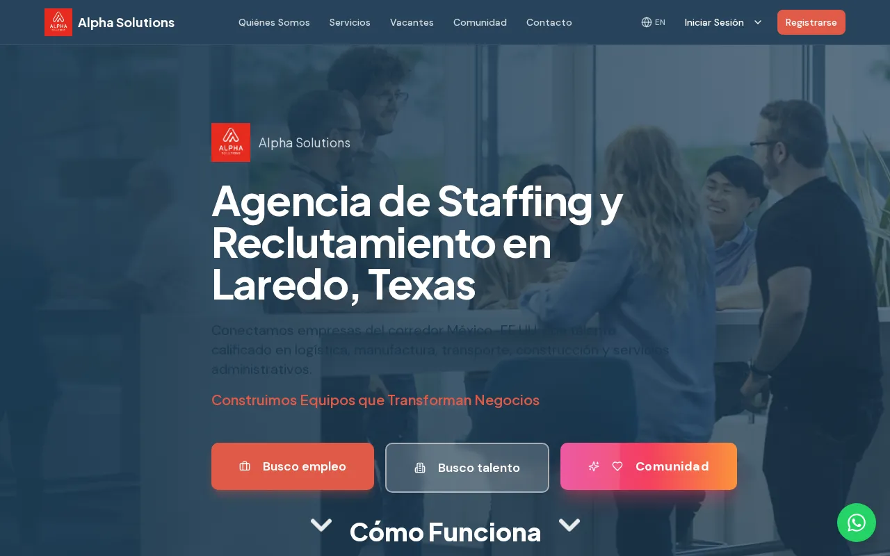 Alpha Solutions website preview